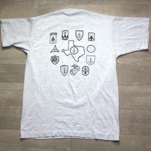 Vintage Fruit Of The Loom Fort Bliss TX USA Single Stitch T Shirt Adult Sz M - Picture 4 of 5